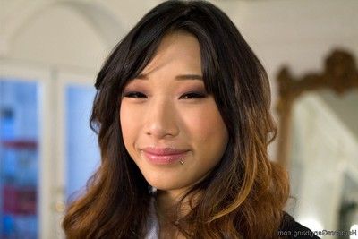 18yr old asian porn virgin beseeches to benefits from group-fucked