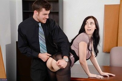 Anal copulation in the office with an reality chicito Luna C. Kitsuen