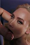Pornstar AJ Applegate taking anal from big cock after giving gloryhole BJ