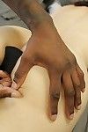 Bound fetish babe gains her anal opening toyed and dug by a major black boner