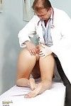 Shiny on top cunt of gyno lady Lilight Lee is nicely fucked by her doctor