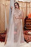 Teen pornstar Ashley Adams looks a lass in harem outfit with finger in anus