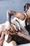 Clothed queen Bonnie Rotten has her mouth owned raw in a sexy nylons