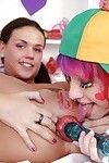 Teenage lesbian hotties Proxy Paige & Roxy Raye having some anal fun