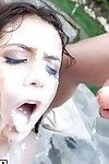 MILF beauty Jynx Maze gets outdoor to have groupsex with bukkake