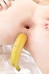top ocena Kochanie model Tiffany Gal Wykorzystuje A banan w zaspokoić concupiscent szczelina