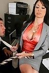Fabulous big titted MILF Jewels Jade double penetrated in the office
