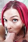 Inked example Anna Bell Peaks on knees sucking enormous thick snake