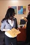 Hawt office secretary Jennifer Shady gains her nice pussy hammered hard