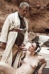 Cosplay pornstar Jennifer White takes hardcore percussion of hairless twat outside