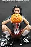 Halloween set free with hot kinky jo spreading her ass and inserting toys subterranean whil