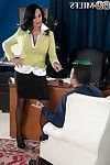 The assfucked mature boss in office