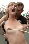 Public disgrace   attention whore to finish attains her fill a-hole fucked in oozy bat