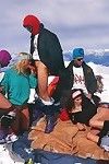 Vintage sex group sex in the european mountains