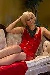 Glamoureuze blond dingdong gazoo Geneukt :Door: statueske lesbische dominatrix