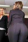 Bossy milfs Riley Evans and Velicity Von receive their asses drilled by major dongs in the office
