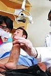 Dualistic centre granny brunettes Jewels Jade and Persia Pele fuck a patient in the dentist office
