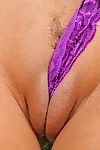Eye-popping latina Cassandra Cruz takes enormous dick in her a-hole with her marvelous violet dress on