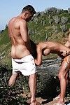 Busty blonde beauty Nessa Devil pleasant two fucking one on the beach