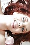 红发女郎 姜 麦克斯 可爱的 铁杆 肛门 和 阴道 爱情 做 法 从 巨大的 阴茎