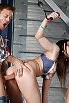 Mona Lee & Valentina Nappi play a hardcore anal groupsex and enema deed