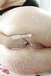 الحليب الافتتان جبهة تحرير مورو الإسلامية في اللاتكس الزي دانا Dearmond قبضة داخل الثقوب لها الظلام حفرة