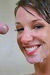 Jada Stevens attains her admirable apple bottoms analized in the shower-room