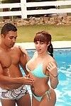 Ache latin hottie Erica Vieira gains her slit licked and dug by the pool