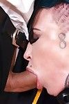 Heavily inked European MILF Calisi Ink receiving once in a time penetration in conformation