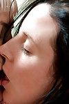 Large lesbian cuties Angie and Odette lock lips and oral sex BBW love-cage