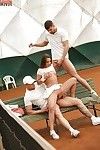 Европейский теннис плеер Amirah Адара спорт Анальный сперма в жопе позже открытый Стучать