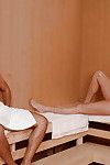 Brunette hair milf Bianca Breeze has anal-fucking with her stud in sauna