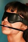 Blindfolded MILF hotty Angelina Crow benefits from toyed and owned in the waste