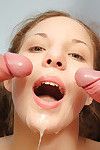 Anally deflorated beauty enjoys gagging and hard group sex
