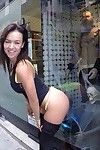 Franceska jaimes pounded in her butt in a public copulation shop