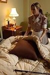 Moist milf angela attison tills at a hotel as a cleaning lady. this chick benefits from caught mas