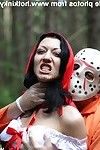 Sinless willowy beauty dual anal fisted by menacing jason in the woods outdoors