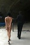 Hottie acquires stripped, fixed up and screwed outdoor in public places