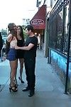 Hotty benefits from attached up, used and rough anal bonked in public
