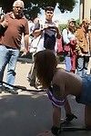 Darling benefits from stripped, fixed firmly up and bonked outdoor in public places