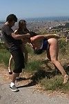 Girl purchases stripped, fixed firmly up and penetrated outdoor in public places