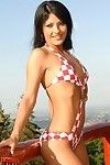 Fabulous bikini hotty Nataly Colt attains her rectal hole compressed with massive ebony pride in the sun