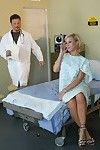 Rounded fairy Kayla Synz in blue undies lets doctor ram his schlong in her taut anal tunnel