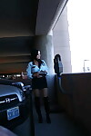 Увлекательный деваха Мелисса Лорен с крупнейший яблоки сторона а штанга в ее темный отверстие