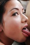 Splendid facefucking done by a appealing tattooed infant Japanese Morgan Lee