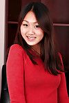 Çin genç Evelyn Lin FCC beyin arıza kapalı Kot ve underware için ifşa parlak Üzerinde üst lovecage