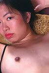 Japanese number 1 timer Ivy stretching bushy fur pie afterwards short skirt and panty removal