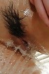Chiński kochanie Хинако муроя Fascynujące prysznic i wyjawienie jej Smukły oszuści