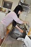 Chiński matka Yasuko харагути rozbieranego i bezpiecznik jej faliste wyrwać