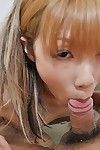 Perky Chinese youthful Saki Oshiro gives head and receives gullet complete of jizz